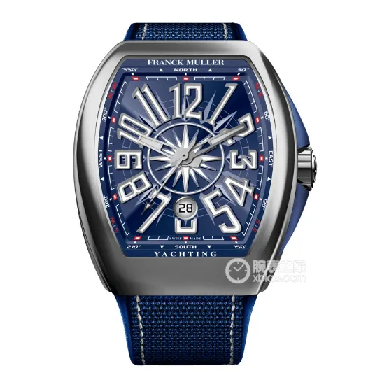 ABF men's Frank Muller 1:1replica watch blue dial rubber model V 45 SC DT YACHTINGclasp picture