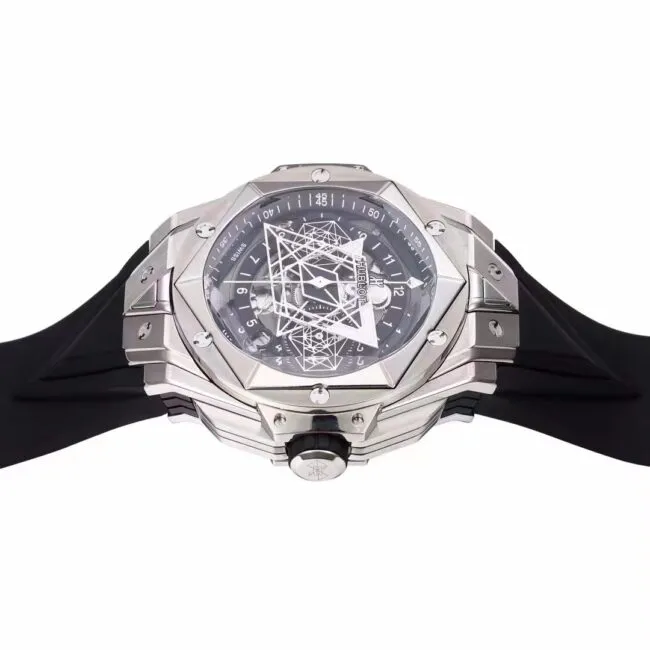 Big factory high-quality replicaBBF extreme replicaHublot watch black dial Hublot's most popular brand new tattoo second generation watch front view