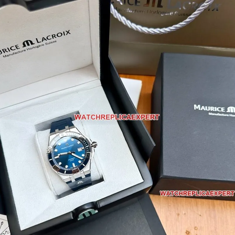 Emmy 1:1super cloneblue dial rubber model AI6058front live photo