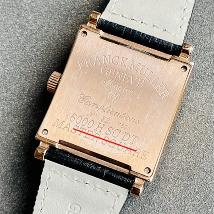 Top collectible watches Frank Muller Men's Gold Plate Full Star Series Belt Wristwatch Back Cover Figure