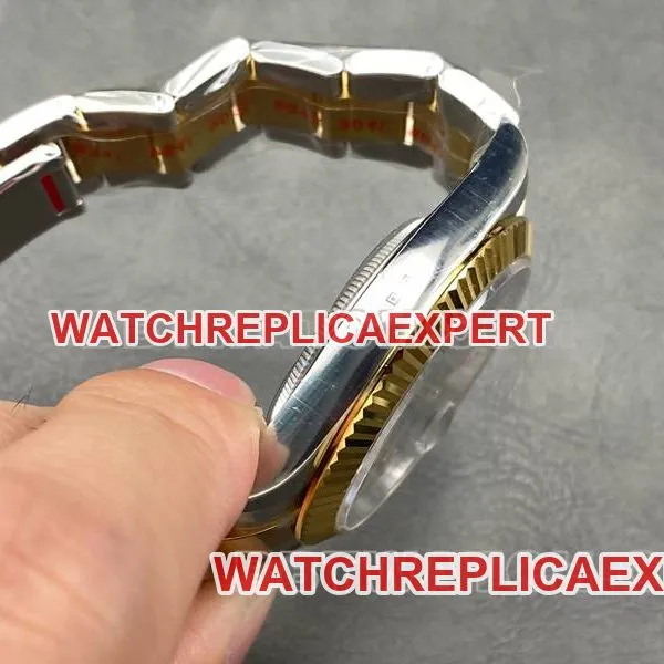 Rolex collectible watches ARF factory log 41mm black plate 3235 inter-gold steel band models front real picture