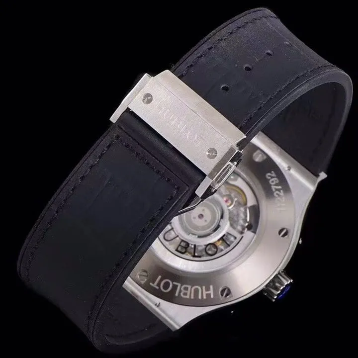 Hublot watch men's classic fusion watch hollow disc leather strap model 547.NX.0170.LRfront live photo
