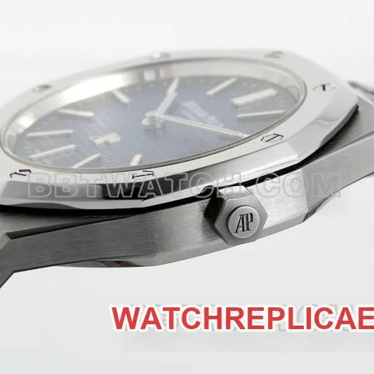 Audemars Piguet optimal collectible watches ZF Factory Royal Oak Blue Plate 2121 movement titanium 15202 front real picture