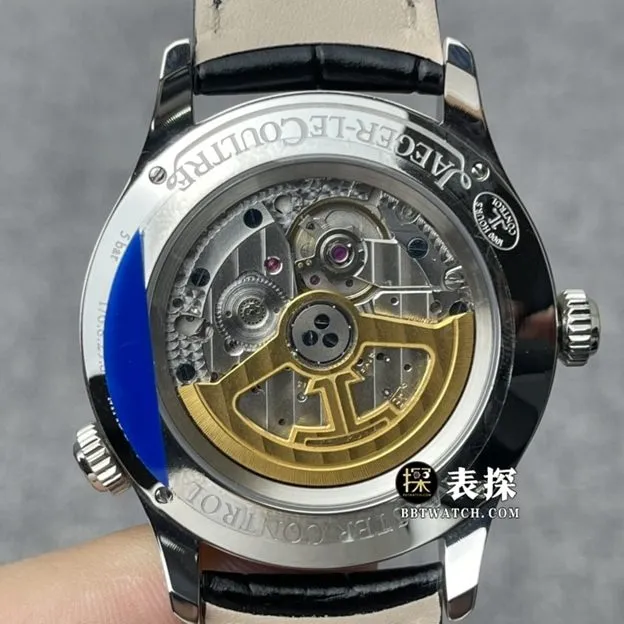 ZF factory Jaeger-LeCoultre Master 1428421 super A watches men's silver plate dual time zone strap models pictures and price buckle real picture