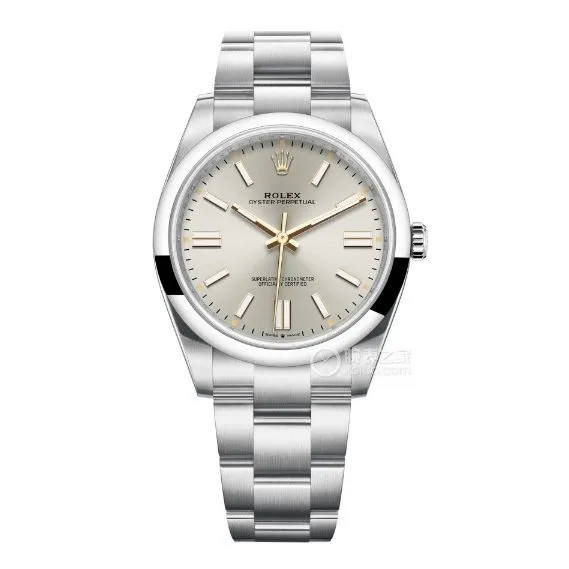 Factory C Rolex Oyster Perpetual top-tier 1:1high-quality replica41mmsilver dialm124300-0001front live photo