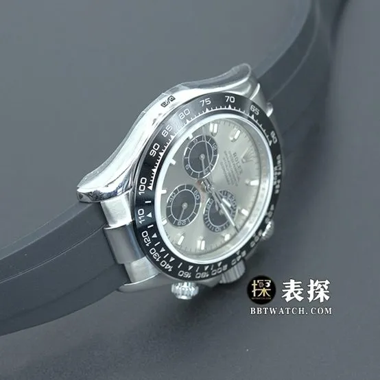 N FactoryRolexDaytonatop-tier 1:1super watch men's gray plate rubber model pictures and prices front live photo