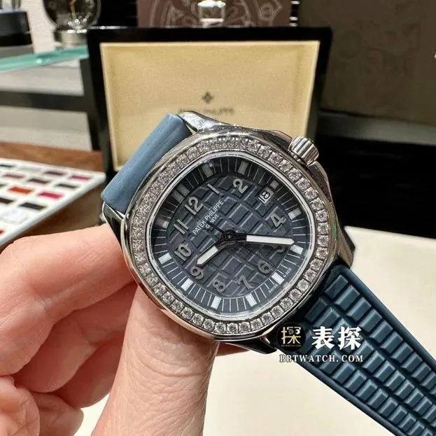 MMA factory Patek Philippe5067A grenade top-tier 1:1super watch ladies blue dial diamond rubber model pictures and prices overall live photos
