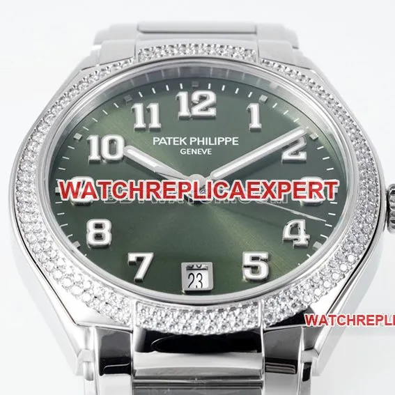 PPF FactoryPatek Philippesuper clonegreen dial7300/1200A-011front live photo