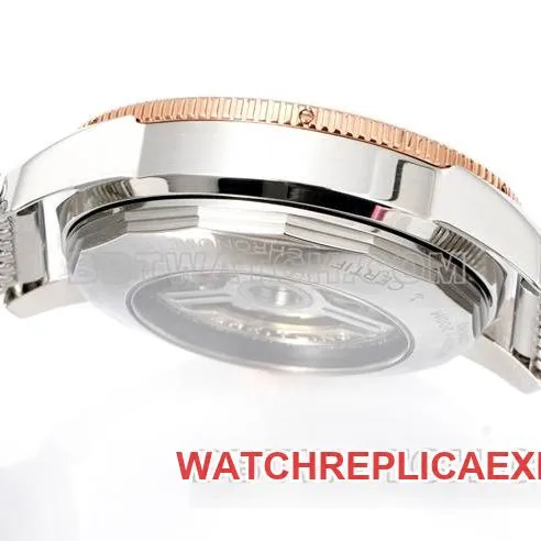 1:1replica watch BLS factory super ocean culture Breitlingblack dialrose gold steel braceletfront live photo