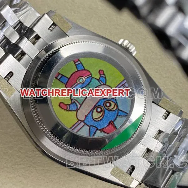 Rolex1:1replica watch ARF FactoryDatejust mother-of-pearl disc 36mm steel bracelet caseback live photo