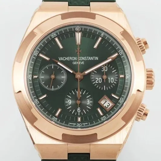 Vacheron Constantintop-tier watch green dial Zonghengsihai V3 upgraded version 41mmrubber strap white steel 7