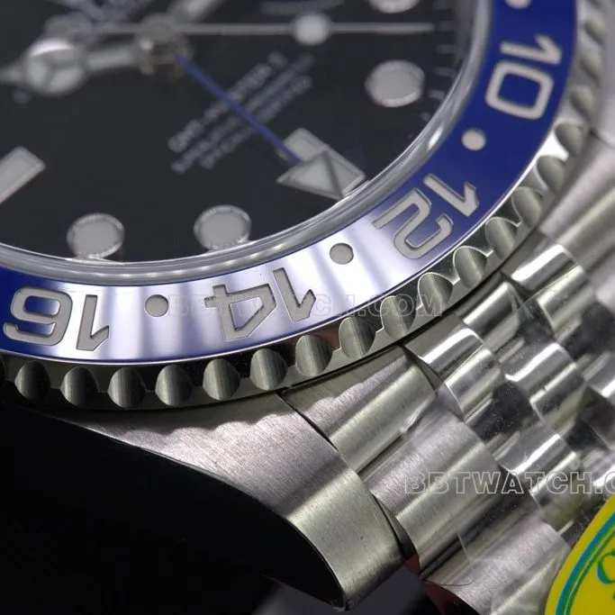 Factory C RolexGMT-Master Inter Milan top-tier replicadial details