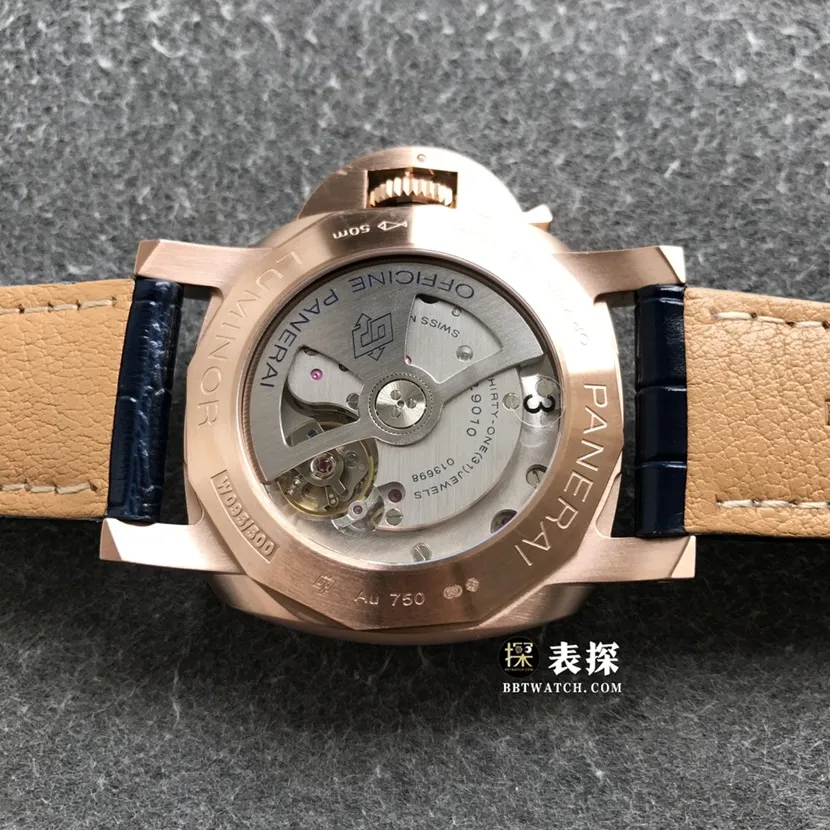 VS FactoryPanerai Lumino PAM01112top-tier 1:1super watch men's blue dialleather strap picture and price front live photo