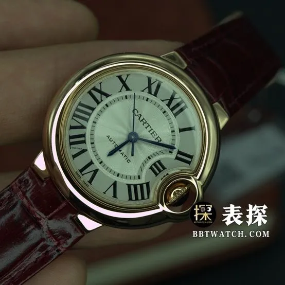 K3 factory Cartier blue balloon top-tier watch ladies white blue needle leather strap model pictures and prices front live photo