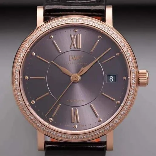 IWC women's watch Portofino extremely elegant top-tierladies' watch front view