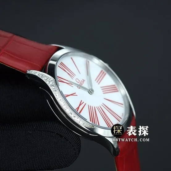 Omega Diefei top-tier watch women's white dialleather strap model pictures and prices front live photo