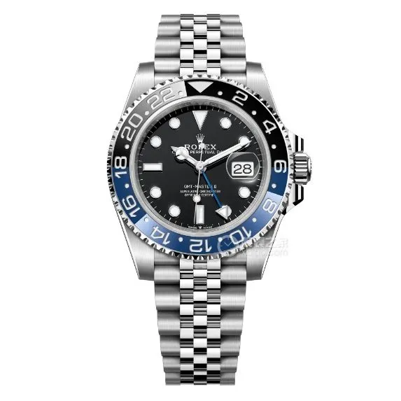 Factory C RolexGMT-Master1:1super cloneBatman bezelm126710blnr-0002front live photo