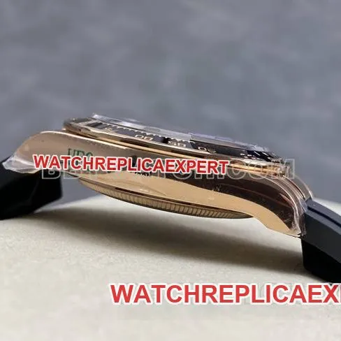 watch UFO factory DaytonaRolexrose gold shell brown plate 4131 mechanical weight live photos