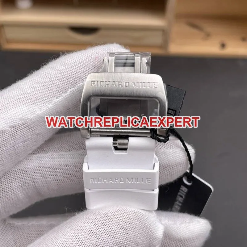 Richard Mille watch RM factory transparent crystal case tourbillon mechanical RM38-02front live photo