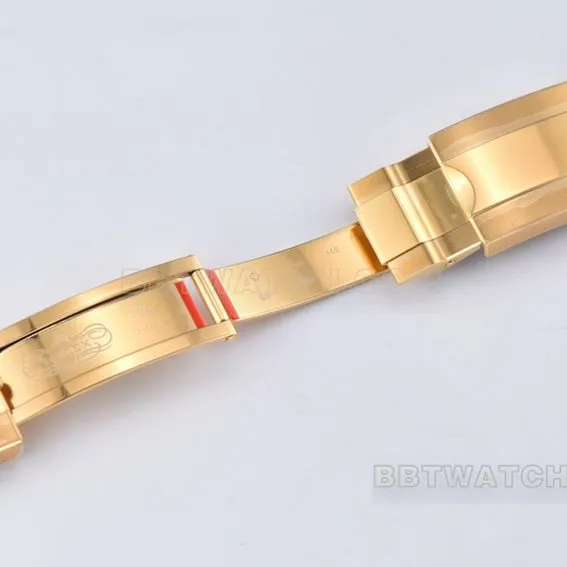 Factory C Rolex Yacht-Master top-tier 1:1high-quality replicablack dialyellow gold rubber model M226658-0001front live photo