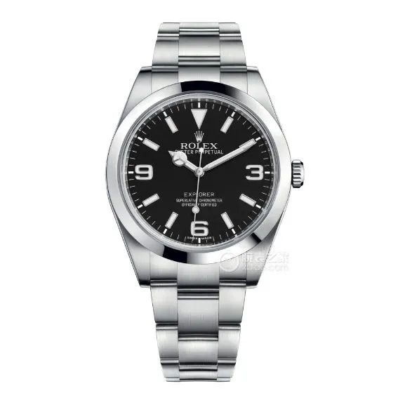 C factory Rolex explorer super cloneblack dialm214270-0003front live photo