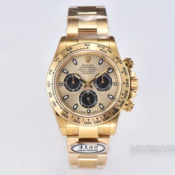 C Factory Rolex Daytona1:1top-tier all gold steel bracelet model m116508-0014side live photo
