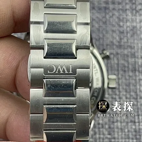 V6S factory IWC watch Portugal top-tier watch men's silver panda plate steel bracelet model pictures and prices front live photo