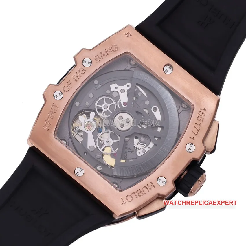 BBF factory Hublot super A blue skeleton disk 642.OX.7180.RX front real picture