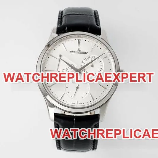 Jaeger-LeCoultre collectible Watch APS Factory Ultra-thin Master 896 Movement Power Reserve Mechanical Leather Strap Front Real Shot