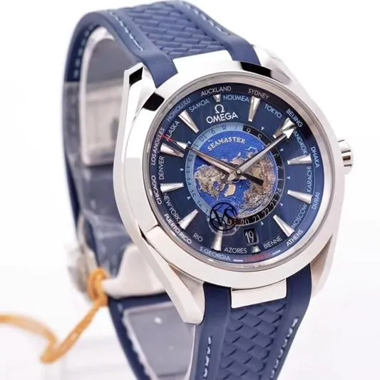 watch vs. Omega's new Seamaster series 220.12.43.22.03.001 front view