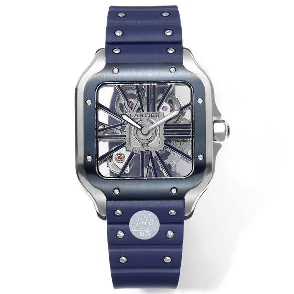 Cartier Santos WHSA0026 skeletonized