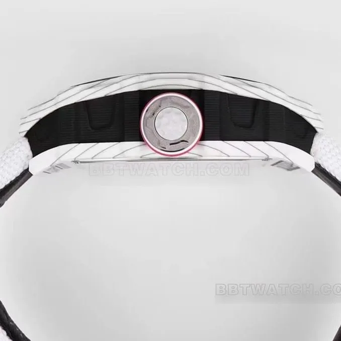 Richard Mille men's white fabric RM 38-02 front live photo