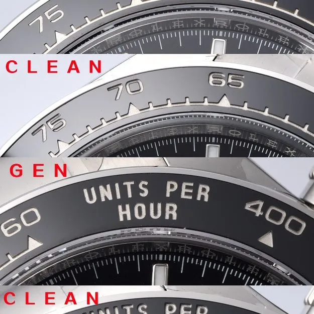 Factory C black Daytona genuine and fake comparison evaluation Rolextop-tier watch 126500dial comparison chart