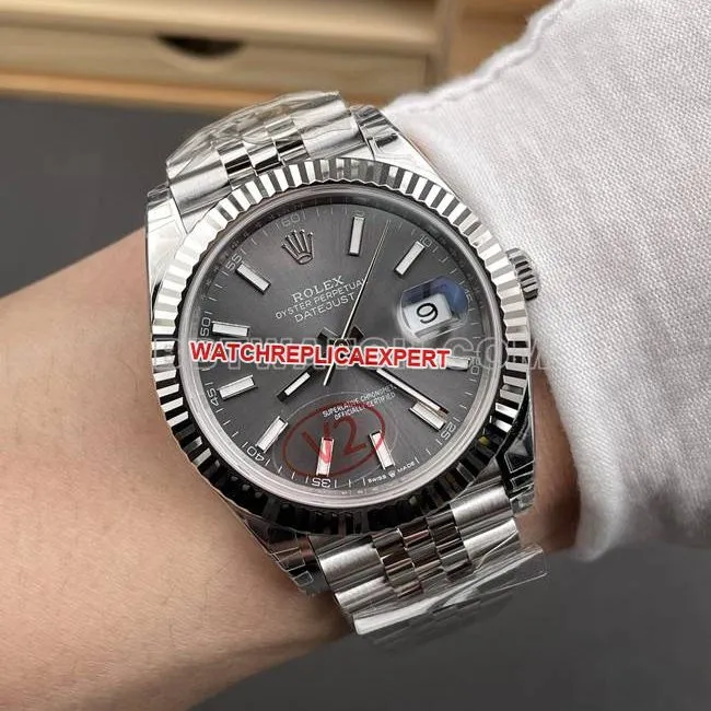 top-tier watch VS Factory log Rolex gray plate 3235 mechanical 41mmside live photo
