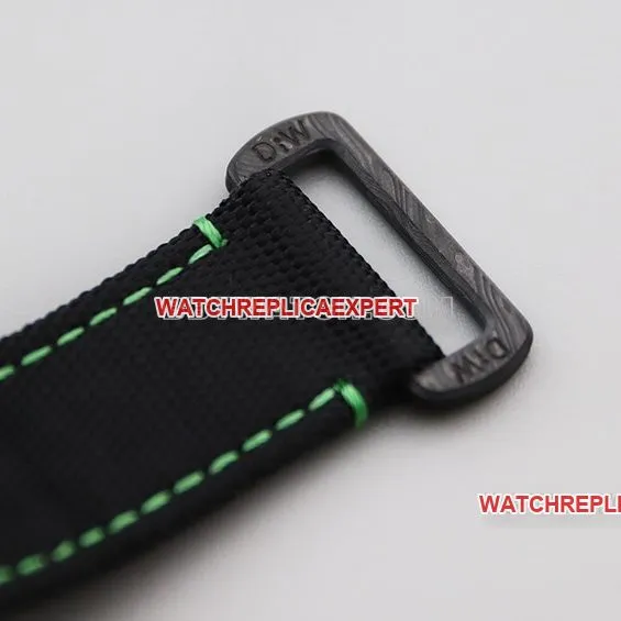 VS FactoryRolexSubmariner1:1super cloneblack dial carbon fiber green ring leather strap front live photo