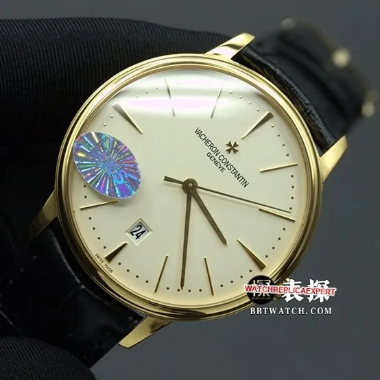 MKS Factorytop-tier replicaVacheron Constantin heritage series 85180automatic movementleather strap watch front live photo