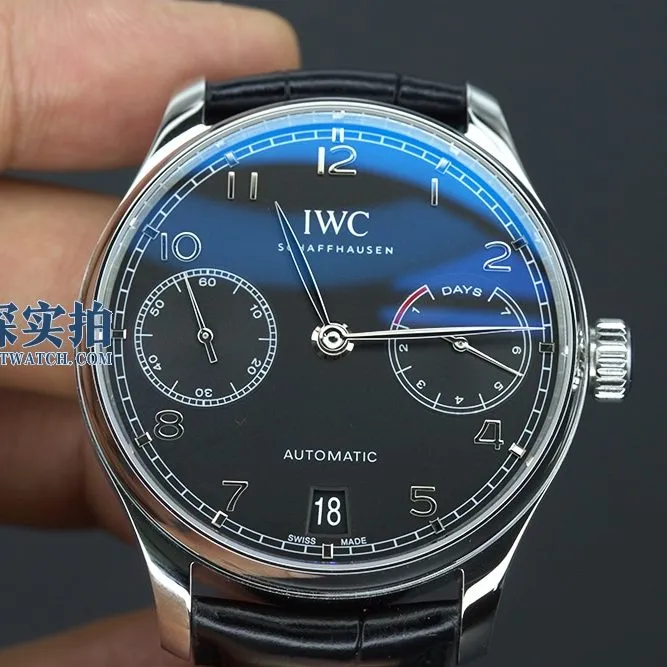 ZF FactoryIWC Portugal 7replica watch high-end black dialdetail shots