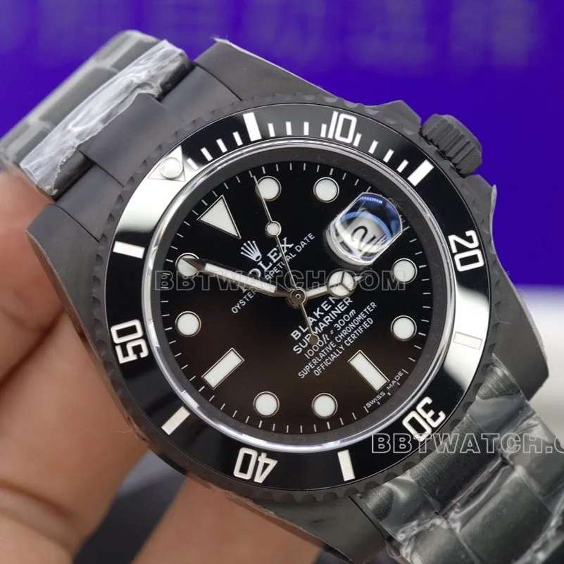 TW factory all black water ghost rolex collectible watches 2824 movement 40mm