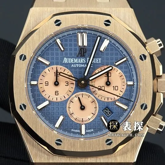 BF factory Audemars PiguetRoyal Oak26331OR1:1super watch men's blue dialleather strap picture and price front live photo