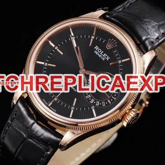 Rolex Cellini independent small second 3165 movementreplica series watch comparison review side view