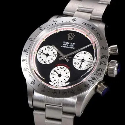 top-tier watch Rolex manual chronographmovement retro series black dial men's watch front view