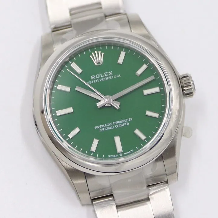Rolextop-tier,ew Oyster Perpetual watch,front live photo