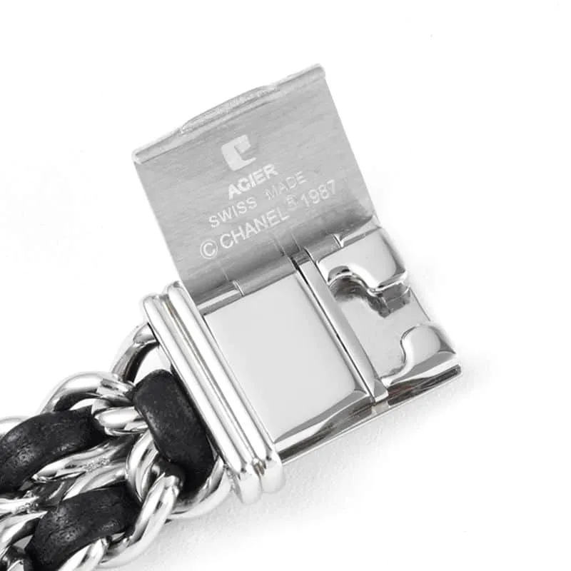 Chanelladies' watchtop-tierhigh-quality replicaPremiere series quartz watch white steel black dialclasp picture