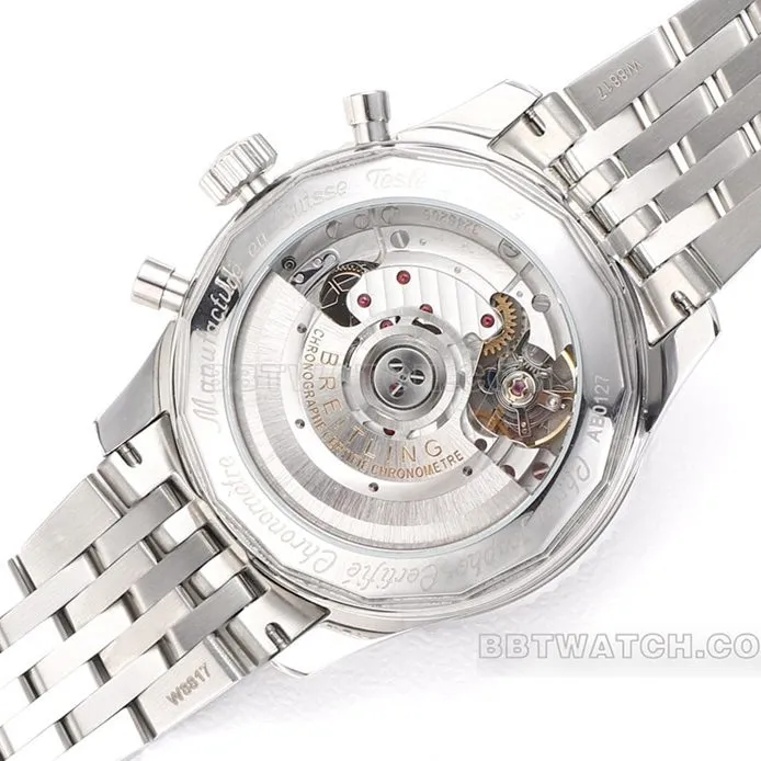 BLS factory Breitling aviation chronographsuper black panda disk AB0121211B1A1front live photo