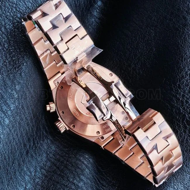 1:1replica watch KR factory across the world Vacheron Constantinrose goldblack dial47450front live photofront live photo
