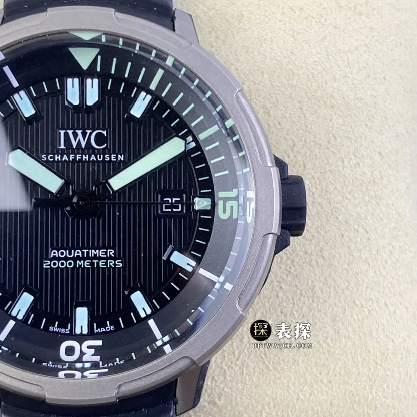 V6s factory universal watch Aquatimer super A imitation watches men's black disk rubber models pictures and price front real picture