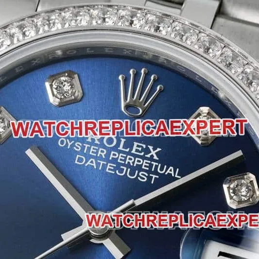 ARF FactoryRolex log 1:1super cloneblue dialdiamond bezel31mm five grid link 278384front live photo