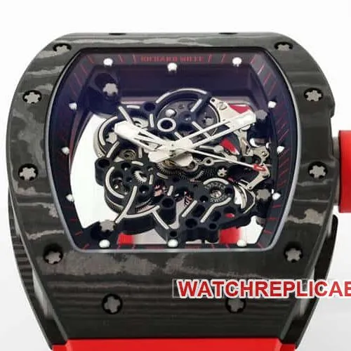 APSRichard Millesuper carbon fiber case red rubber model RM055front live photo