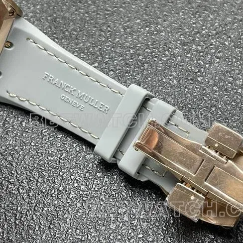 collectible watch ABF factory Frank Muller V45 gray plate rose gold shell leather braceletfront live photo