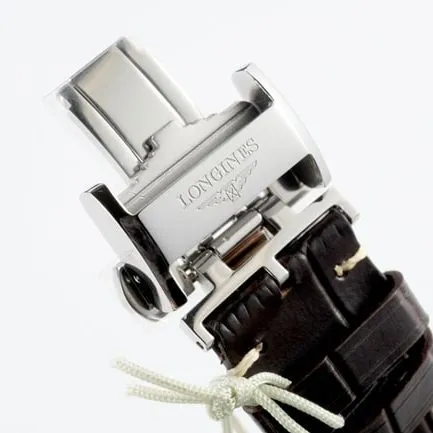 Elegant Longines Men’s White Dial Brown
